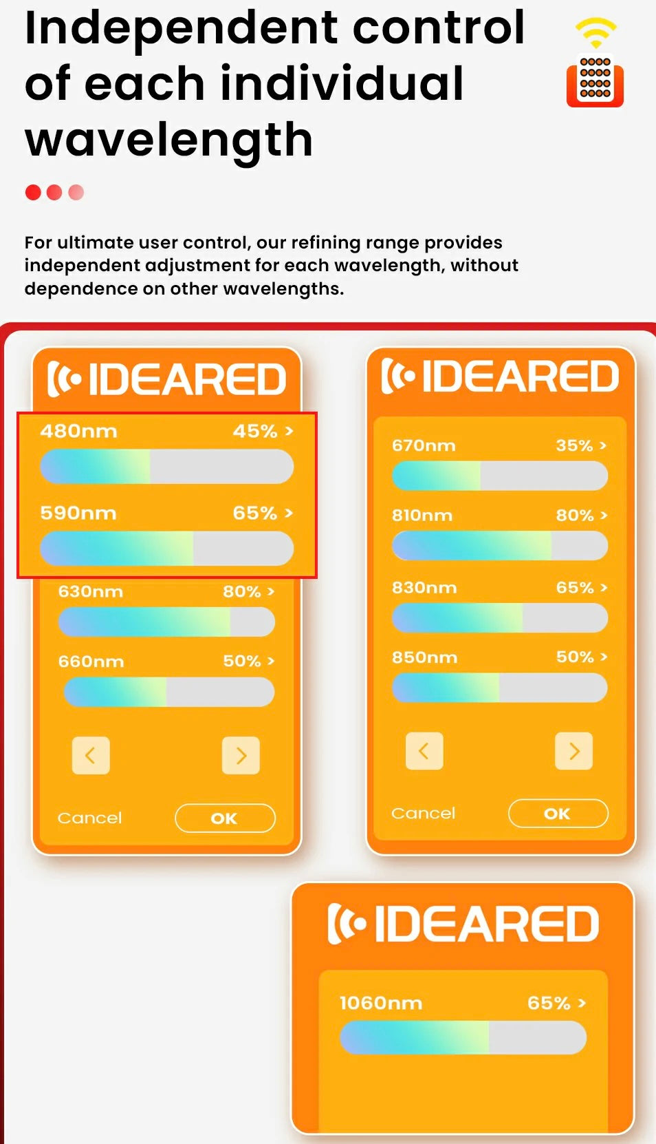 VitalGlow™ Elevate Red Light Therapy Panel | 9-Wavelength Red & Near-Infrared Light Therapy System
