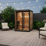 SaunaLife Garden Luxury-Series Model GL4 Outdoor 4-Person Home Sauna Kit (SAK21633)