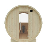 Tampere  4-Person 2 Tier Finnish Barrel Sauna with WiFi Heater - By Finnish Sauna Builders