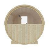 Tampere  4-Person 2 Tier Finnish Barrel Sauna with WiFi Heater - By Finnish Sauna Builders