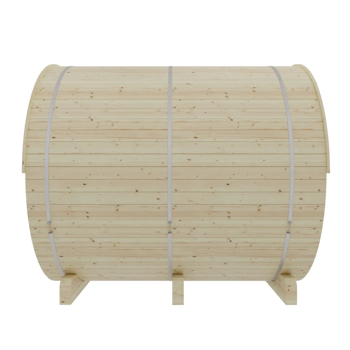 Tampere  4-Person 2 Tier Finnish Barrel Sauna with WiFi Heater - By Finnish Sauna Builders