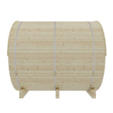 Tampere  4-Person 2 Tier Finnish Barrel Sauna with WiFi Heater - By Finnish Sauna Builders