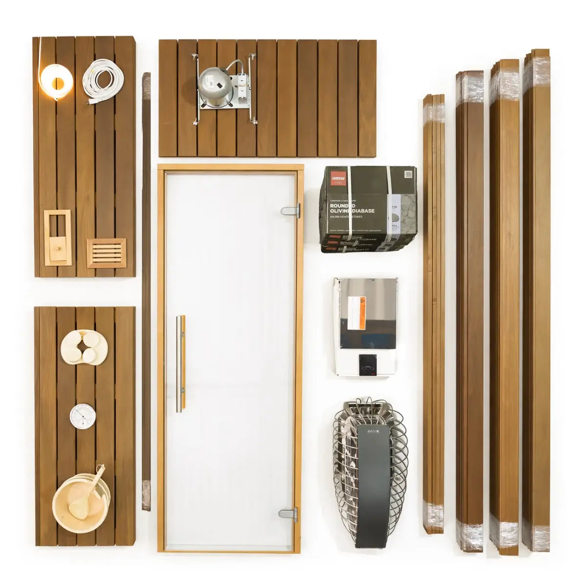 Finnish Sauna Builders Custom Indoor Sauna Room - 3' x 4' x 8'