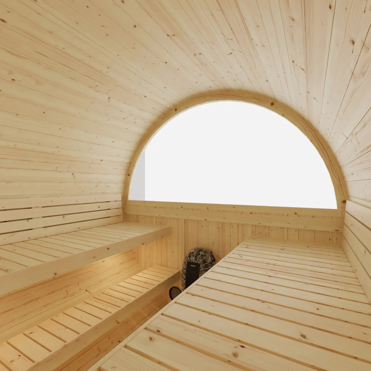 Vassa Finnish Barrel Sauna with WiFi Heater - 6 Person