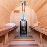 Dundalk Leisurecraft Canadian Timber 4-Person Serenity CT Barrel Sauna | CTC2245W