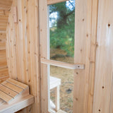 Dundalk Leisurecraft Canadian Timber 4-Person Serenity CT Barrel Sauna | CTC2245W