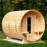 Dundalk Leisurecraft Canadian Timber 4-Person Serenity CT Barrel Sauna | CTC2245W