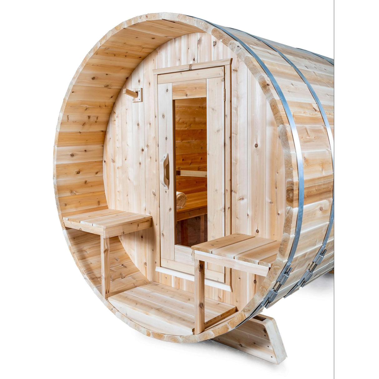 Dundalk Leisurecraft Canadian Timber 4-Person Serenity CT Barrel Sauna | CTC2245W