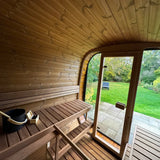 SaunaLife CL7G 6-Person Cube-Series Outdoor Sauna
