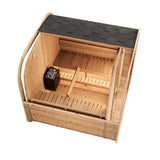 SaunaLife CL7G 6-Person Cube-Series Outdoor Sauna
