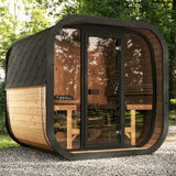 SaunaLife CL7G 6-Person Cube-Series Outdoor Sauna