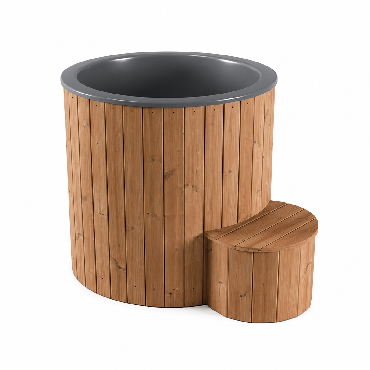SaunaLife 1-Person Thermo-Pine Cold/Hot Plunge Tub - Model S1N