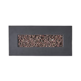 Alora Outdoor Contemporary 40K BTU Rectangular Propane Gas Fire Pit Table