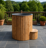 SaunaLife 1-Person Thermo-Pine Cold/Hot Plunge Tub - Model S1N