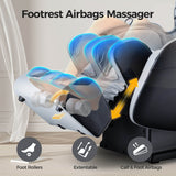 Bosscare Full Body 3D Zero Gravity Shiatsu Recline Massage Chair With Waist Heating (SAK37215)
