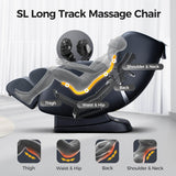 Bosscare Full Body 3D Zero Gravity Shiatsu Recline Massage Chair With Waist Heating (SAK37215)