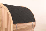 Blisspod | Prague | Canadian Red Cedar Outdoor Steam Barell Sauna | Full Glass Back 4-6 person