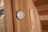Blisspod | Prague | Canadian Red Cedar Outdoor Steam Barell Sauna | Full Glass Back 4-6 person