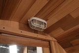 Blisspod | Prague | Canadian Red Cedar Outdoor Steam Barell Sauna | Full Glass Back 4-6 person