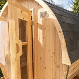 Dundalk Leisurecraft Canadian Timber 4-Person Harmony Barrel Sauna | CTC22W