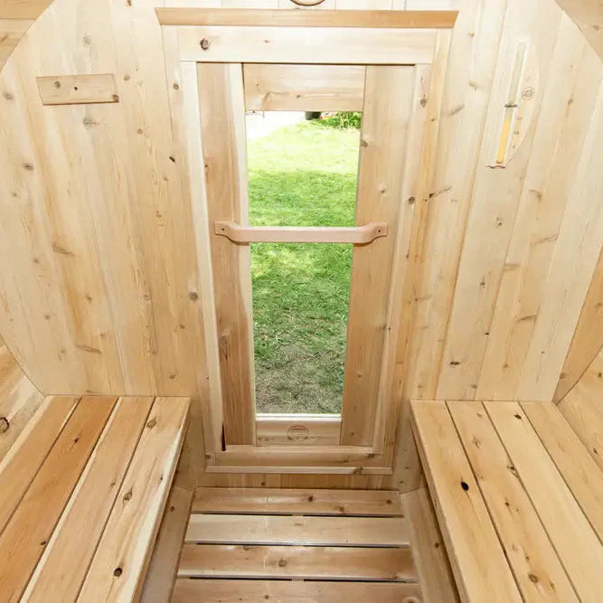 Dundalk Leisurecraft Canadian Timber 4-Person Harmony Barrel Sauna | CTC22W