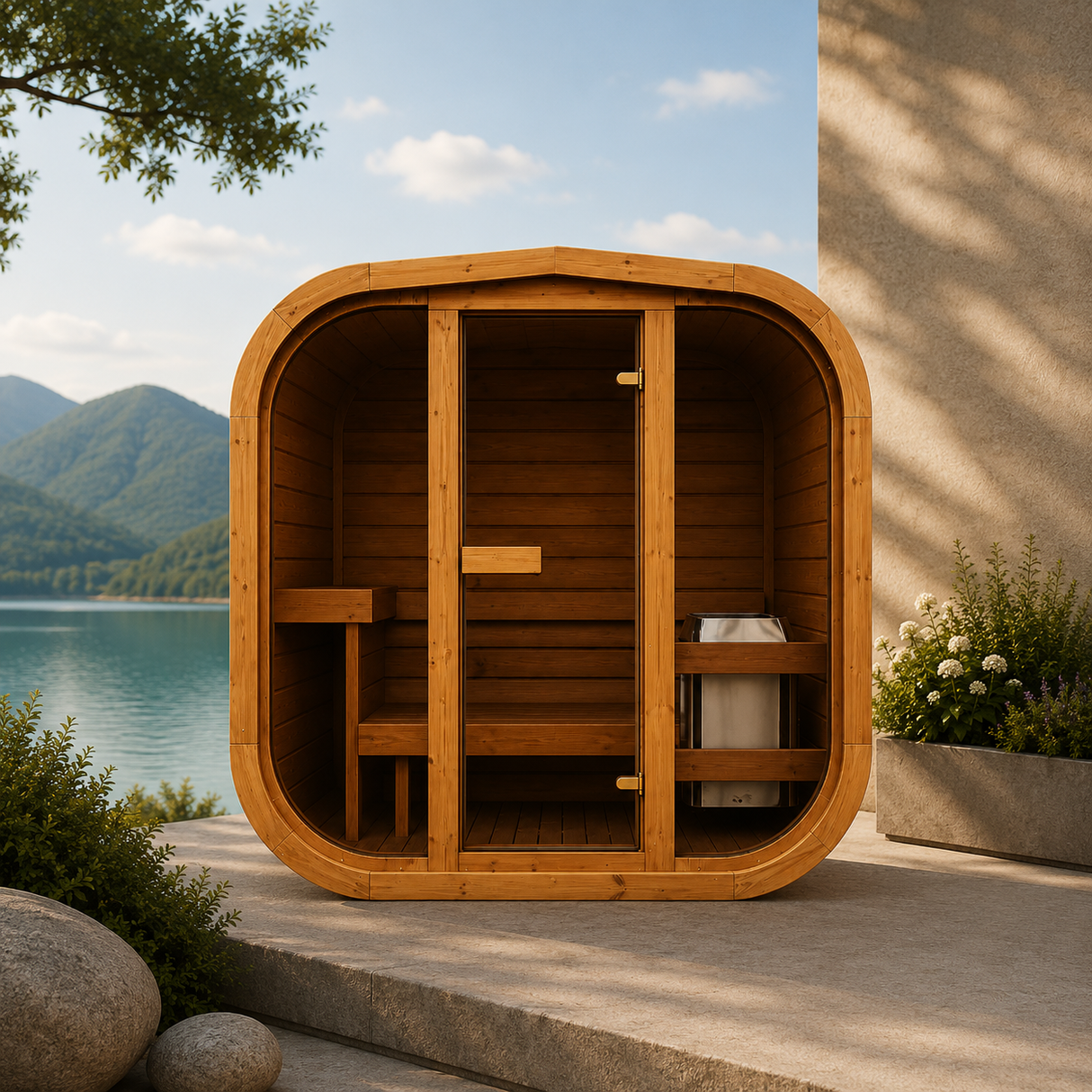 Patio Elegance Mande MW16 ThermoWood Outdoor Sauna