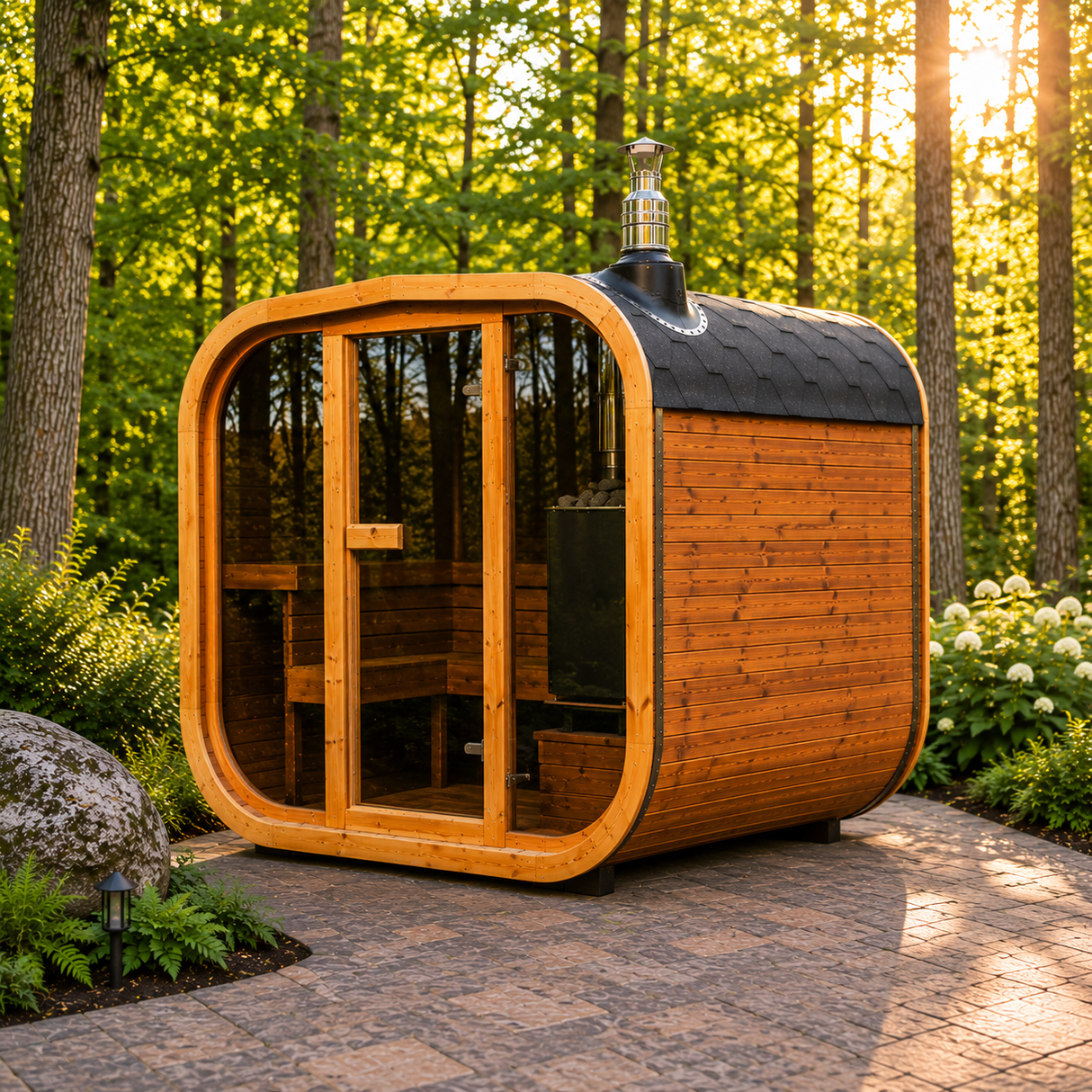 Patio Elegance Mande MW20 ThermoWood Outdoor Sauna