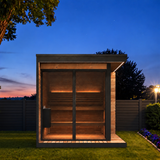 SaunaLife Model GL6 Luxury-Series Outdoor 6-Person Home Sauna Kit