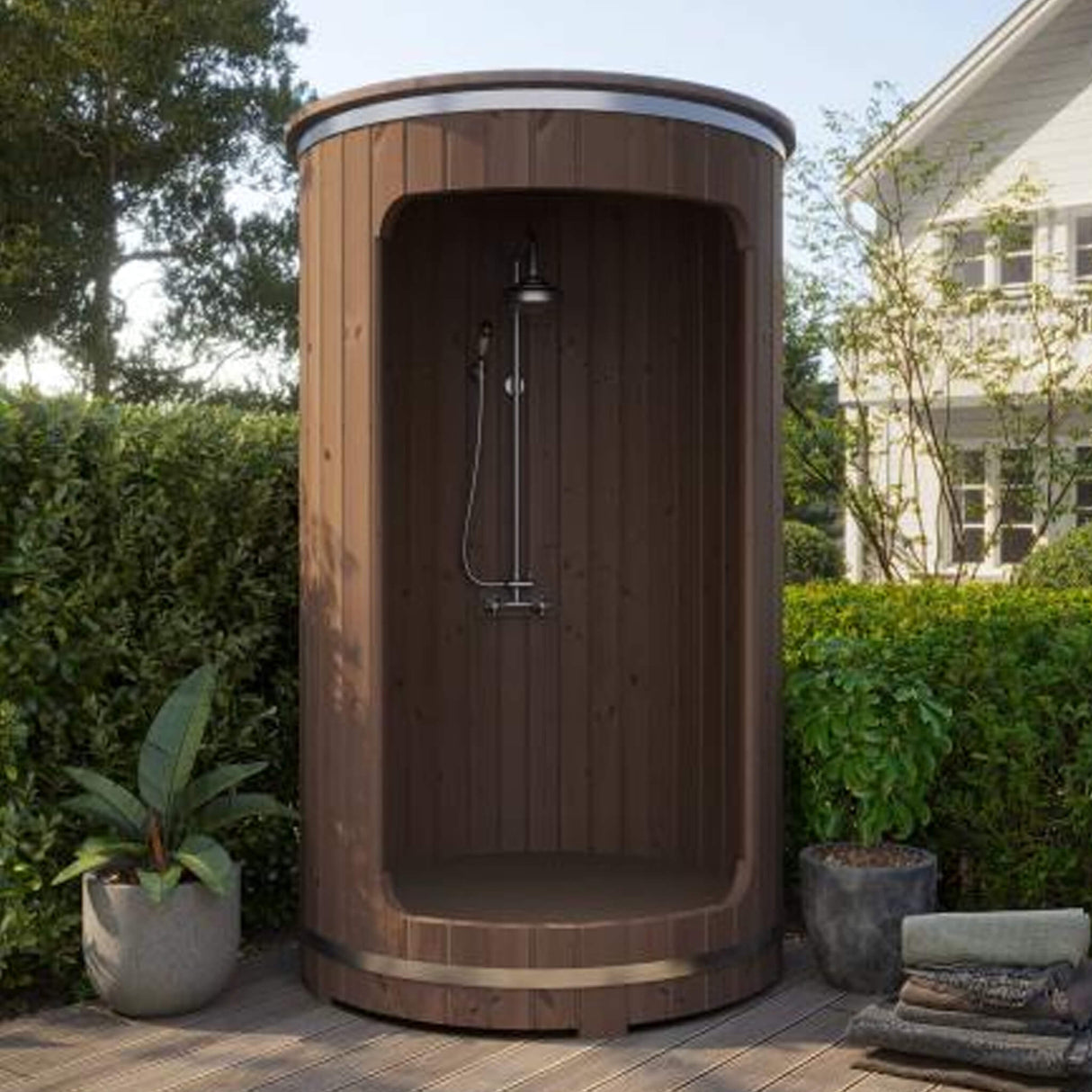 SaunaLife Model R3 Premium Barrel Shower
