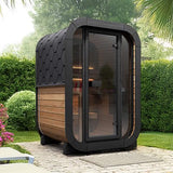 SaunaLife Model CL3G Cube-Series Outdoor 2-Person Home Sauna