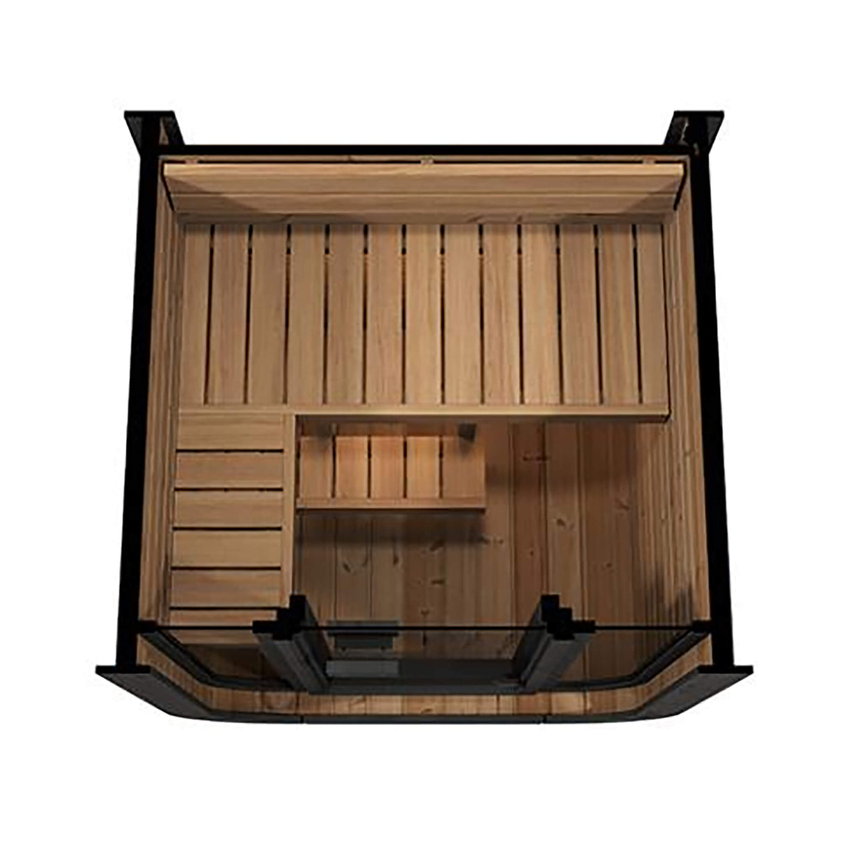 SaunaLife Model CL3G Cube-Series Outdoor 2-Person Home Sauna