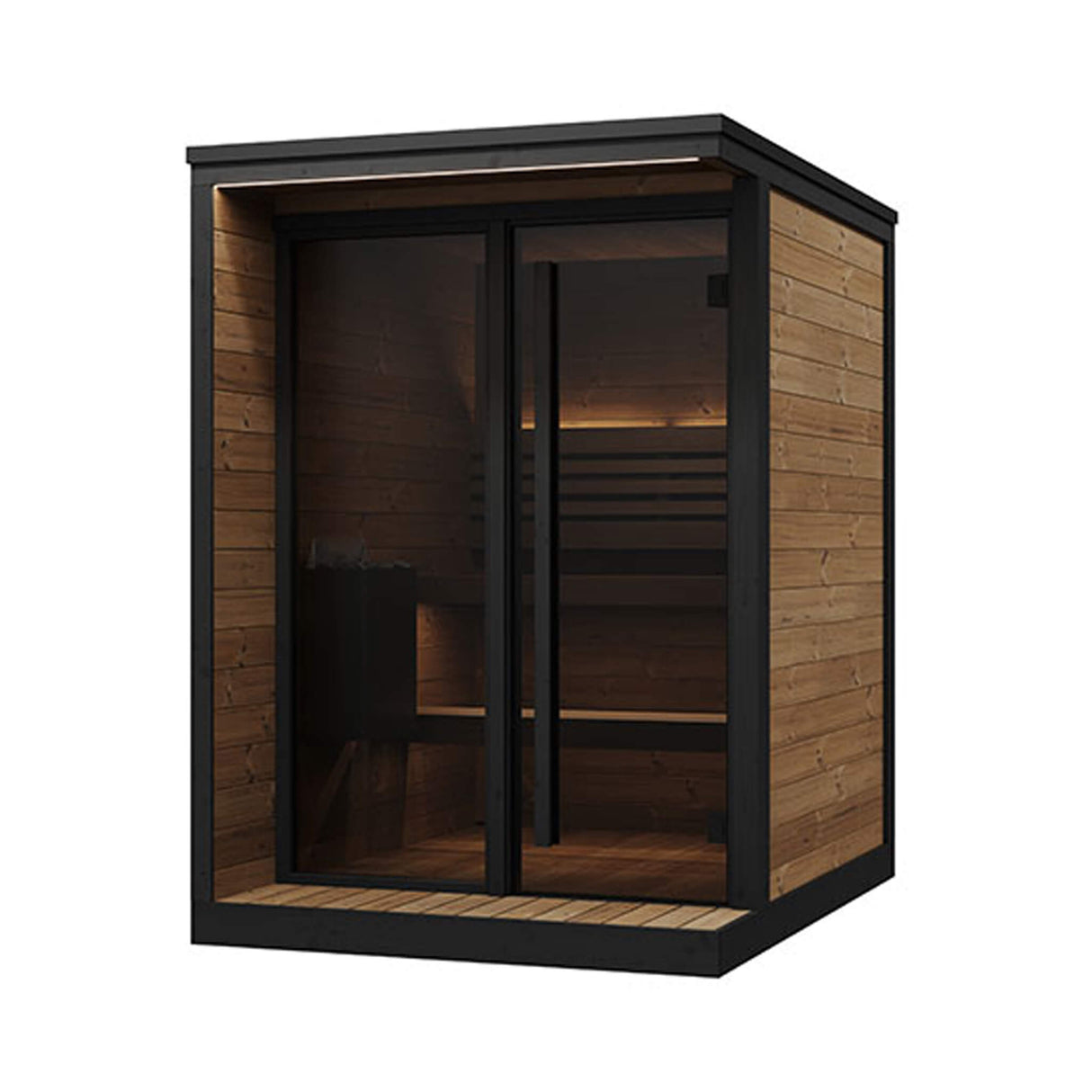 SaunaLife Garden Luxury-Series Model GL4 Outdoor 4-Person Home Sauna Kit (SAK21633)
