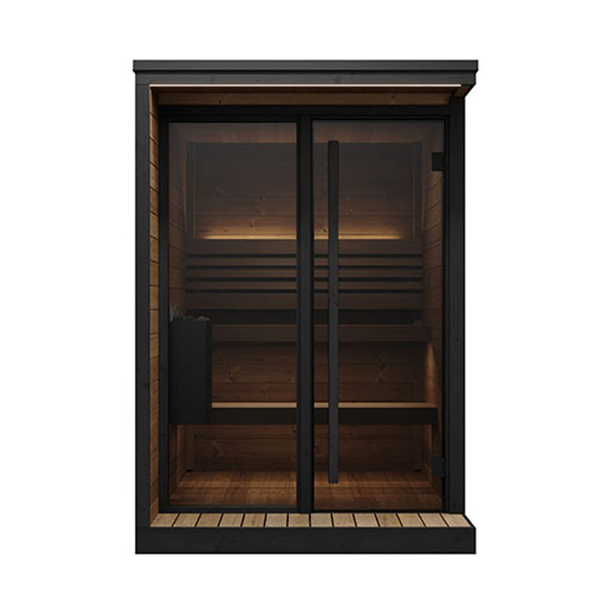 SaunaLife Garden Luxury-Series Model GL4 Outdoor 4-Person Home Sauna Kit (SAK21633)