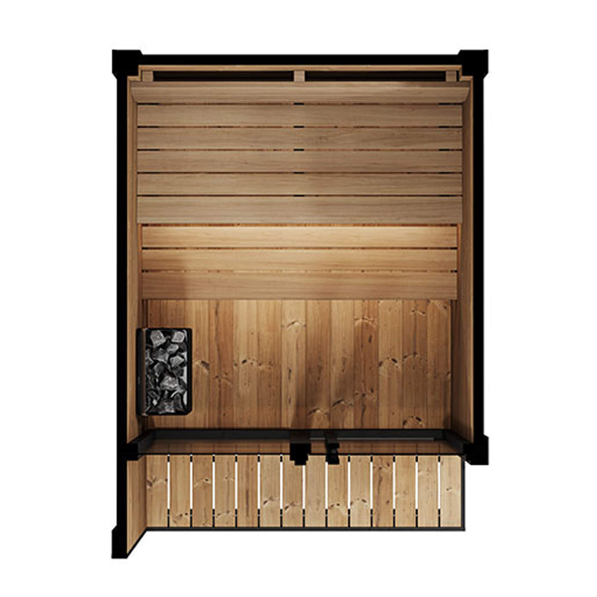 SaunaLife Garden Luxury-Series Model GL4 Outdoor 4-Person Home Sauna Kit (SAK21633)