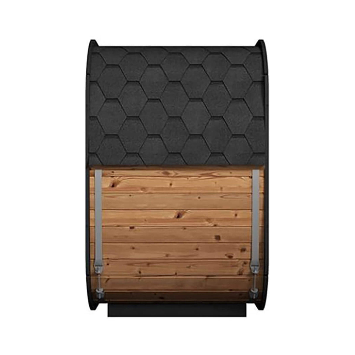 SaunaLife Model CL4G 3-Person Cube-Series Luxury Wooden Outdoor Home Sauna Kit