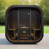 SaunaLife CL7G 6-Person Cube-Series Outdoor Sauna