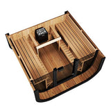SaunaLife CL7G 6-Person Cube-Series Outdoor Sauna
