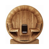 SaunaLife Model E6 Ergo Series 3-Person Thermo-Spruce Backyard Sauna Barrel