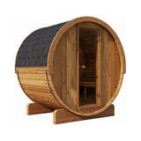 SaunaLife Model E6 Ergo Series 3-Person Thermo-Spruce Backyard Sauna Barrel