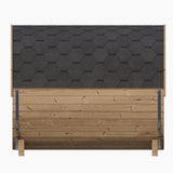 SaunaLife Model E8G Ergo Series 6-Person Outdoor Sauna Barrel With Tempered Glass Front