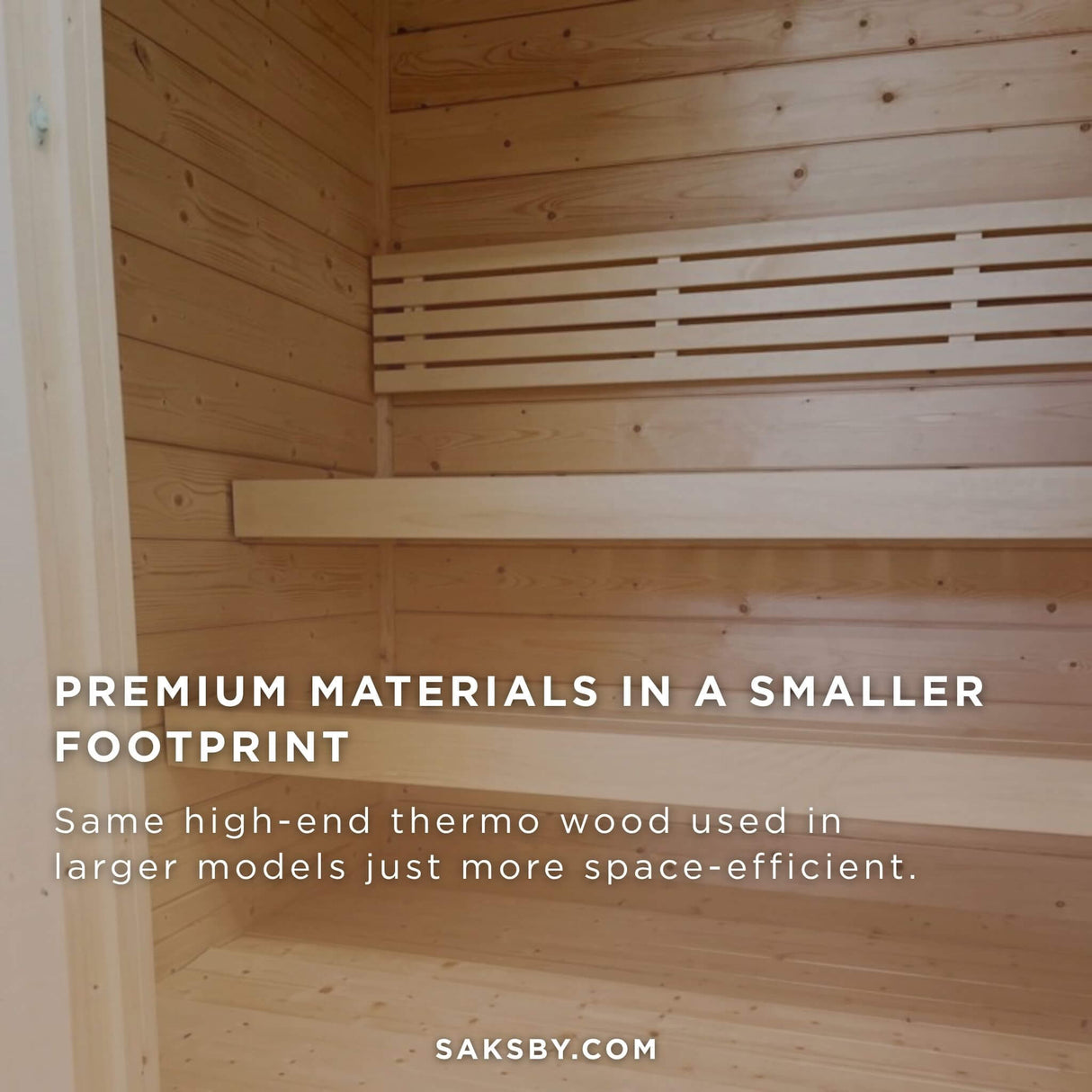 SaunaLife Model G2 4-Person Garden-Series Luxury Wooden Outdoor Home Sauna Kit [SL-MODELG2] (SAK84510)
