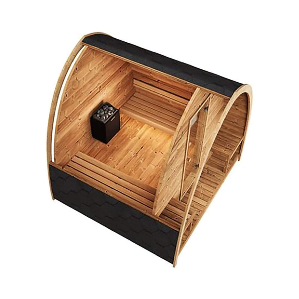 SaunaLife Model G3 Garden-Series Luxury Wooden Outdoor Home Sauna Kit [SL-MODELG3] (SAK94768)