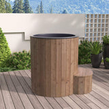 SaunaLife 1-Person Thermo-Pine Cold/Hot Plunge Tub - Model S1N