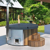 SaunaLife Model S4N 6-Person Home Wood-Burning Hot Tub