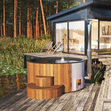 SaunaLife Model S4N 6-Person Home Wood-Burning Hot Tub