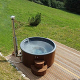SaunaLife Model S4N 6-Person Home Wood-Burning Hot Tub