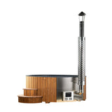 SaunaLife Model S4N 6-Person Home Wood-Burning Hot Tub