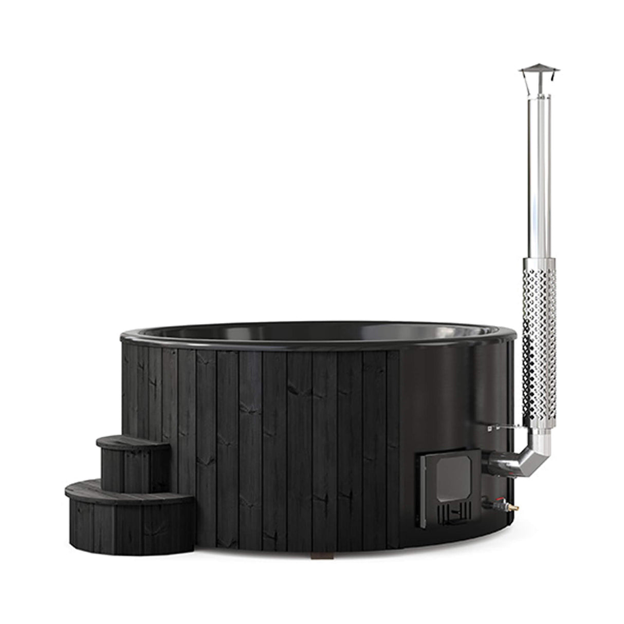 SaunaLife Model S6B 7-Person Soak-Series Home Wood-Burning Hot Tub