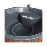 SaunaLife Model S6N 7-Person Soak-Series Home Wood-Burning Hot Tub