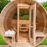 Dundalk Leisurecraft Canadian Timber 4-Person Serenity MP Barrel Sauna | CTC2245MP